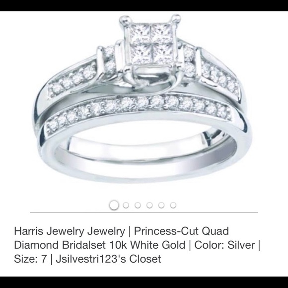 Harris Jewler Jewelry - Diamond White Gold Wedding Set